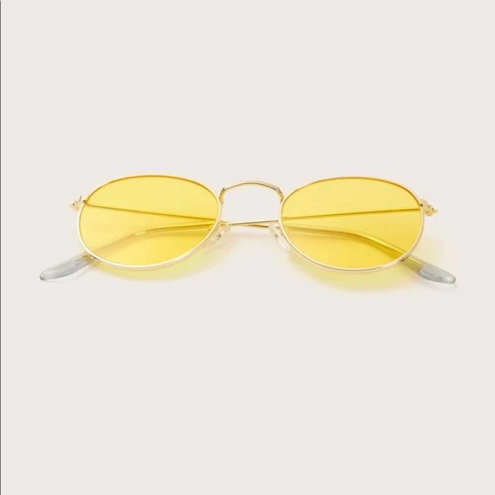 🔵2 for $30| yellow tinted sunglasses